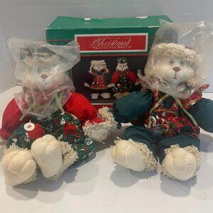 1995 House of Lloyd Christmas Around The World "Hip & Hop" Bunnies w/Box VINTAG